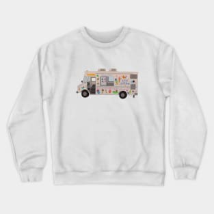 Ice Cream Truck Digital Illustration (Gradient shading) Crewneck Sweatshirt